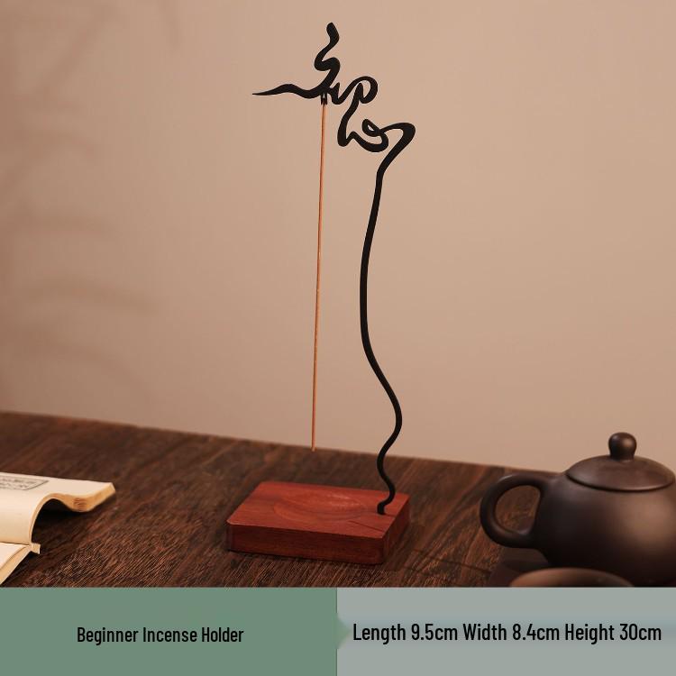 Inverted Sandalwood & Agarwood Zen Incense Burner – Creative Indoor Chinese Incense Holder