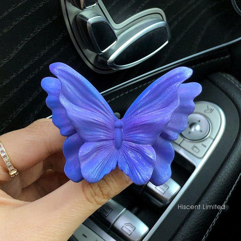 High-End Butterfly Air Vent Decoration Car Fragrance Car Perfume Flower Aroma Diffuser Stone Car Interior Decoration