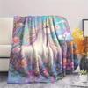 Unicorn Animal Print Flannel Blanket, High Quality Comfortable for All Seasons, Home Decor, Warmth and Comfort, Perfect for Christmas Gifts138