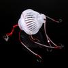 New Plastic Fishing Tackle Sea Monster with Six Strong Spherical Carbon Steel Fishing Hook Hooks