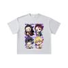 260 GSM Double Yarn 32 Count 100% Cotton Demon Slayer V80 Hashiras Chibi Print Unisex Heavy Cotton T Shirt