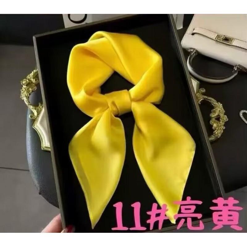 Foulard Quadrato 70cm in Raso Imitazione Seta Tinta Unita Donna Elegante Semplice Versatile per Collo Fascia Decorativa
