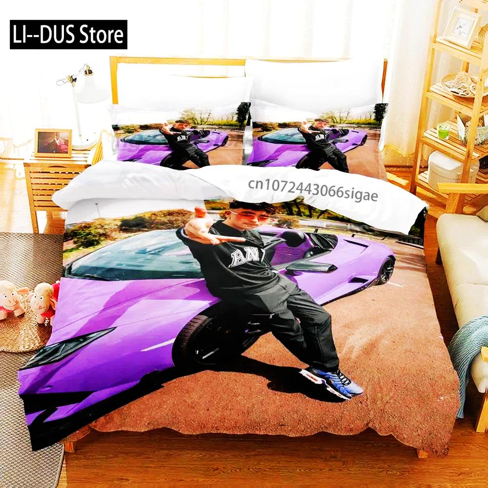 Inoxtag 2024 New 3D Printing Bedding Set Single Double Queen King Size Duvet Cover Set For Boys Bedroom Bedding Set Twin Single