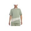 Dri-FIT UV Hyverse Logo Print Round Neck Sports Short Sleeve T-Shirt Men Tops Oil-Green FB8579-386