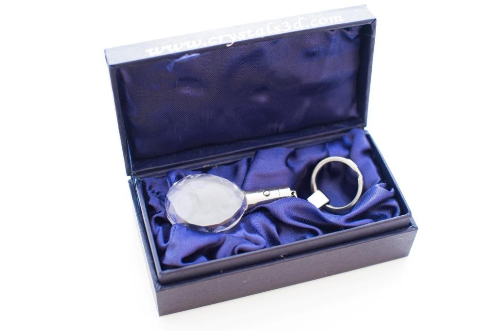 Pekingese, Pekinese, Peke – Pendant with a photo of a dog, crystal key ring in a gift box | Art-Dog