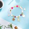 Lightweight Adjustable Chain Bracelet With Sparkling Star Elf Charm Faux Pearls Design For Casual Party Occasions