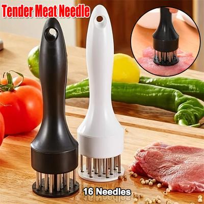 Stainless Steel Steak Meat Tenderizer Hammer Loose Meat Needle Household Punching Daily Tendon Breaker Meat Inserting Needle