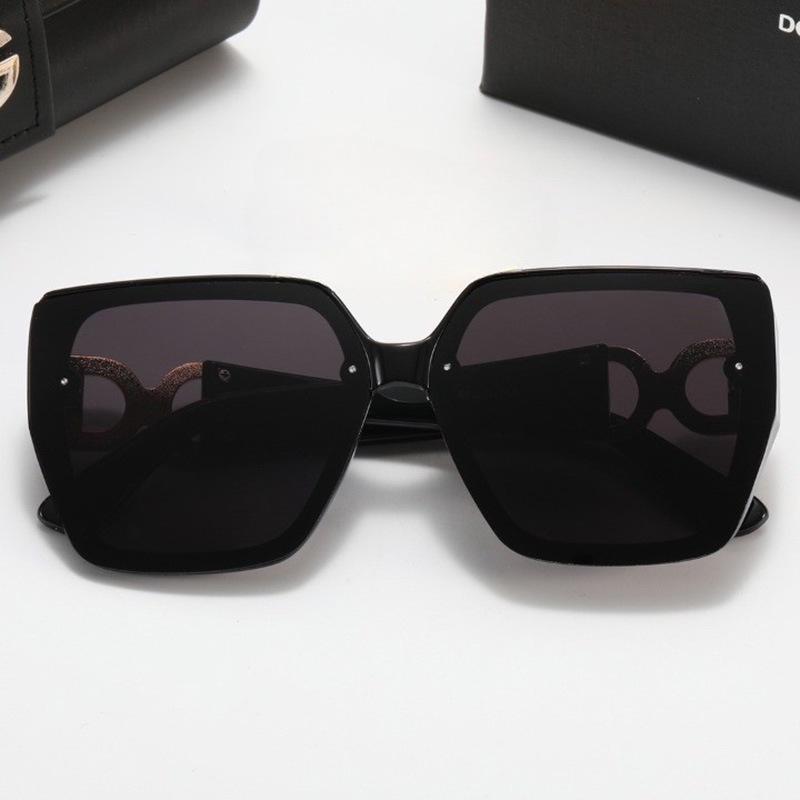 European & American Fashion Square Frame Sunglasses for Women - High-End Brand, Outdoor, UV Protection, Anti-Glare