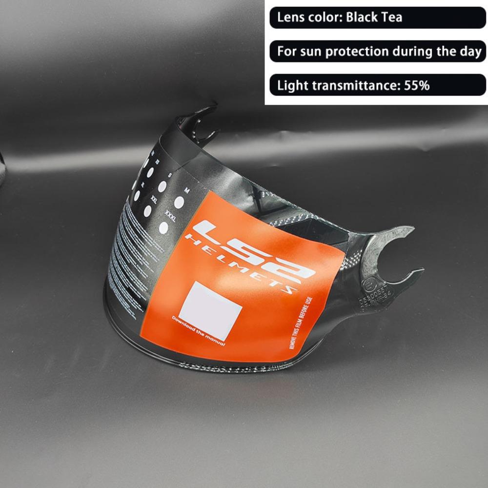 Windproof LS2 Helmet Visor Mirrored UV Plating Lens OF562 Visor Accessories