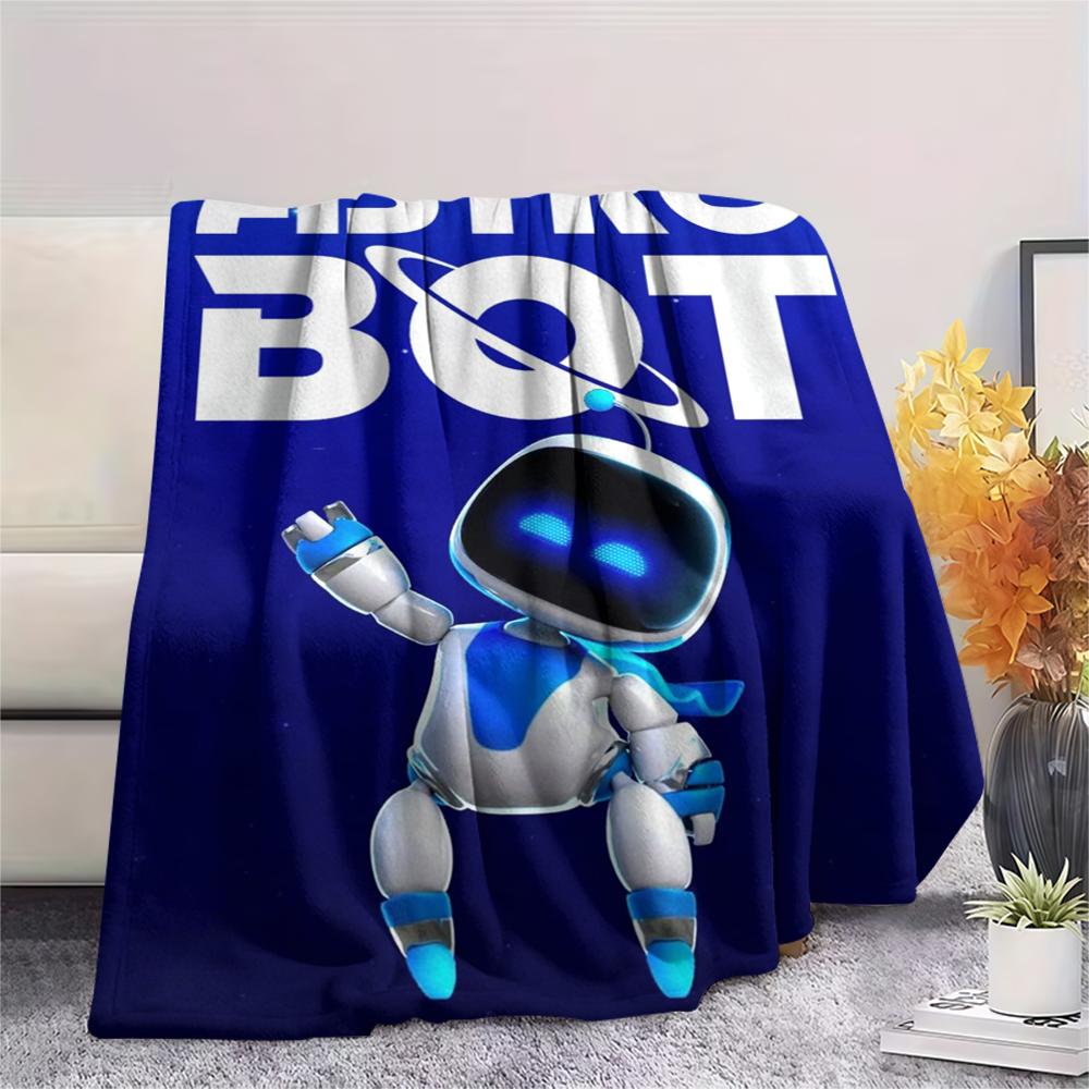 1 Pezzo Coperta in Flanella con Stampa ASTRO BOT, Alta Qualità, Confortevole per Tutte le Stagioni, Decorazione per la Casa, Calore e Comfort, Perfetta per Regali di Natale