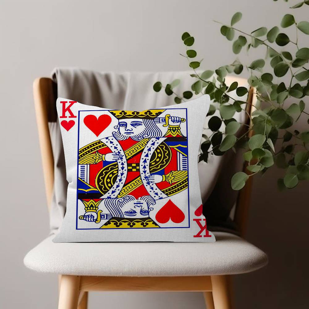 Vintage Poker Personalized Picture Text Home Decorative Pillows Household Gifts Xcm