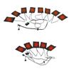 3 Levels Clothing Heating Pad Electric Heating Sheet Washable DIY Heated Clothing Pad Waterproof Electric Cloth Heater for Vest