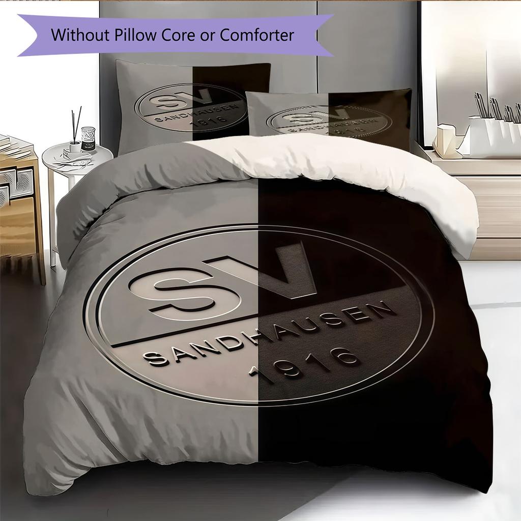 SV Sandhausen Bedding Quilt Set Quilt Cover Pillowcase Home Decoration Birthday Gift (1 * duvet cover + 2 * pillowcase, without core)