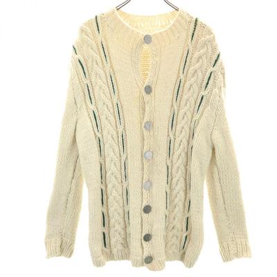VIEUX cardigan torsadé à manches longues années 80 90 Système ivoire Hommes Occasion