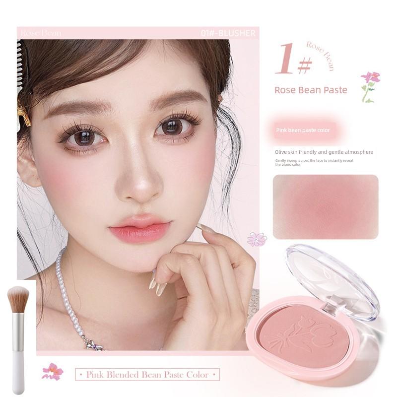 Novo Single-Color Blush 2025 New Popular Low-Saturation Color Palette Korean Style Sun-Kissed Glow for Women Brightening and Contouring Palette