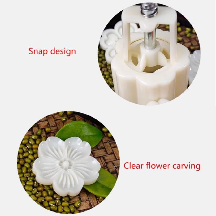 DIY Mooncake Moulds Hibiscus Shaped Baking Accessories Mooncake Tools for Baking