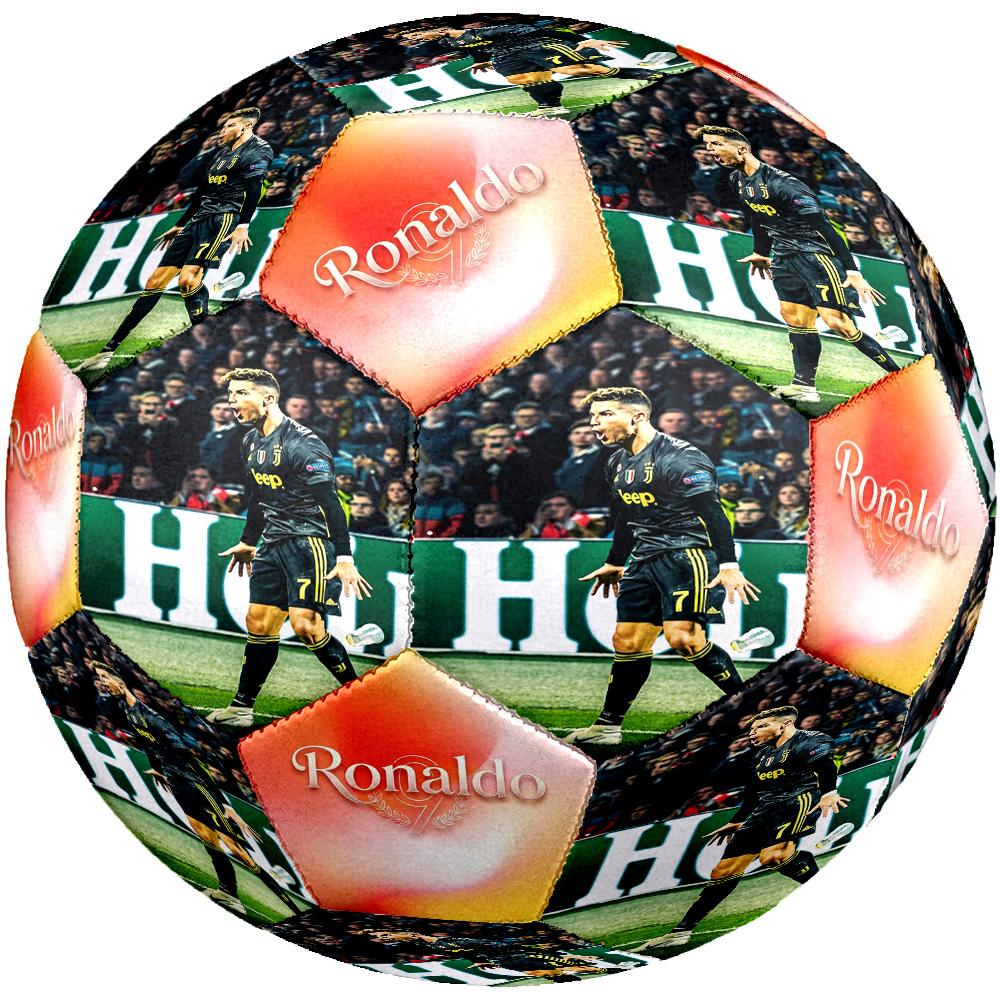 Ronaldo's Cristiano Ronaldo Celebration Size 5 Soccer Ball Machine-Stitched Indoor/Outdoor Training and Matches Soccer Accessory