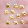 50/100 Pcs New Mini Kawaii Cartoon Honeybee Resin Scrapbook Rhinestones 3D For DIY Manicure Accessories Decorations