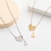 European-American Love Heart Pendant Necklace: Fashionable Hollow Peach Heart Clavicle Chain, Creative Y-shaped Design for Women.