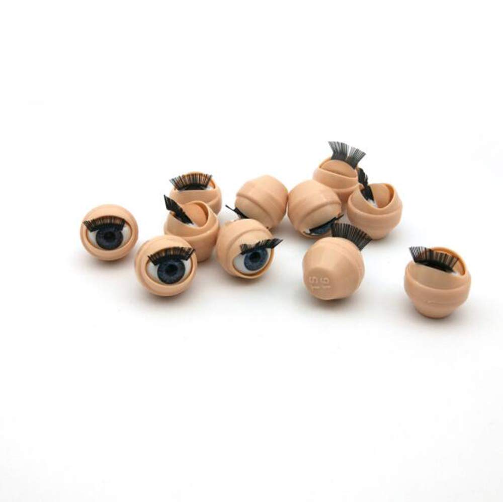 HJ Moving Blinking Doll Eyes Doll Eyes Handmade Doll Eyes DIY Toys (TS16 (Blue), Set of 20)