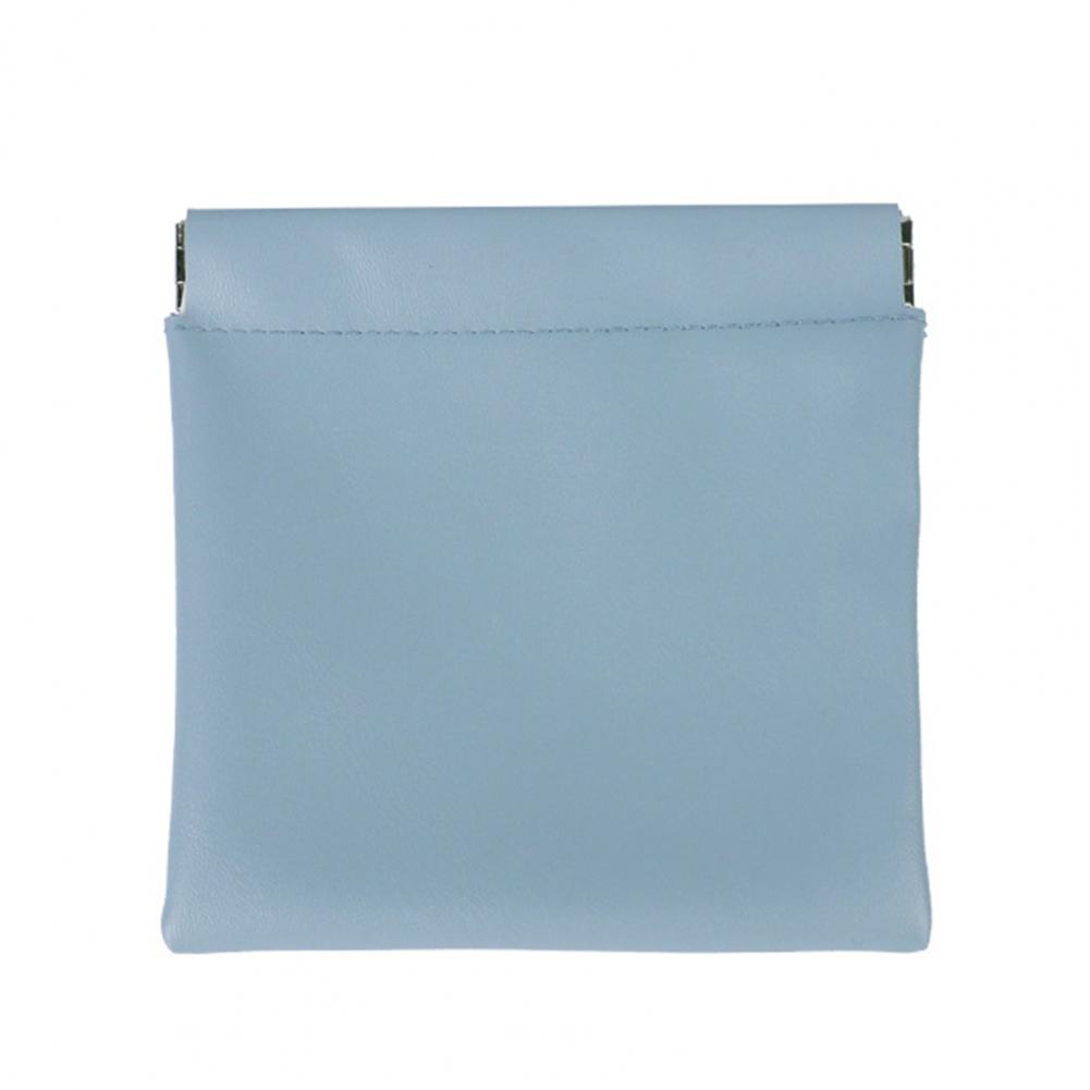 Faux Leather Storage Bag Waterproof Cosmetic Bag Waterproof Faux Leather Mini Cosmetic Bag with Closure for Coin for Cards