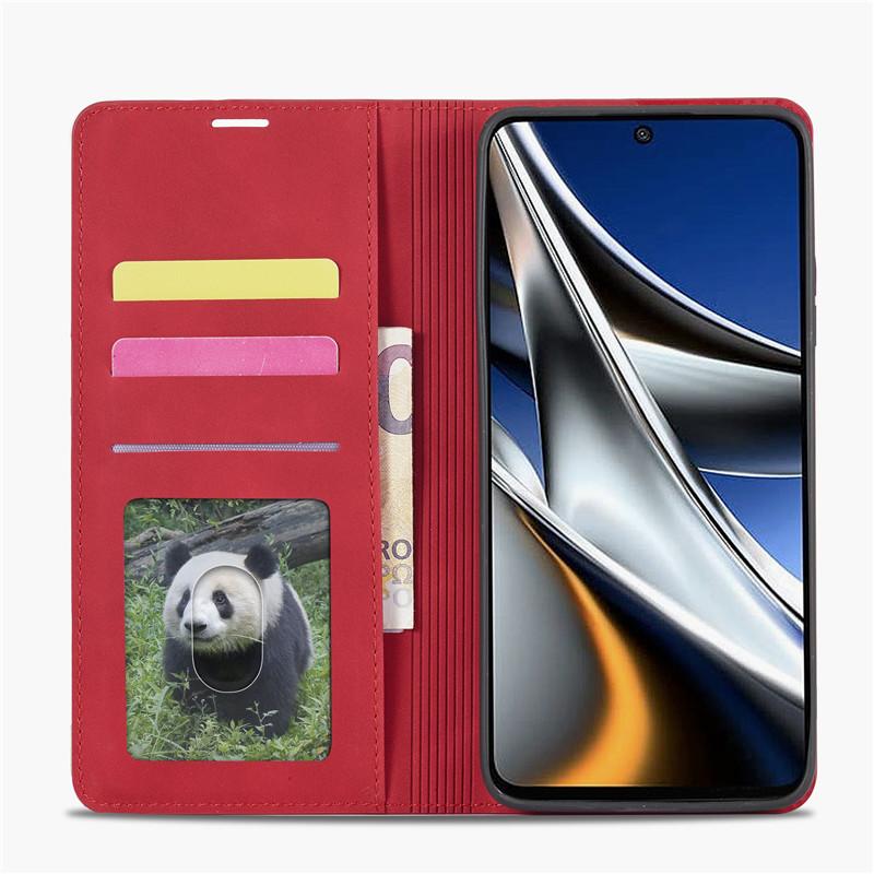 Leather Retro Wallet Flip Case For Xiaomi Poco X5 Pro C55 M5s PocoC55 PocoM5s PocoX5 5G Etui Phone Cover Magnetic Hasp Card slot