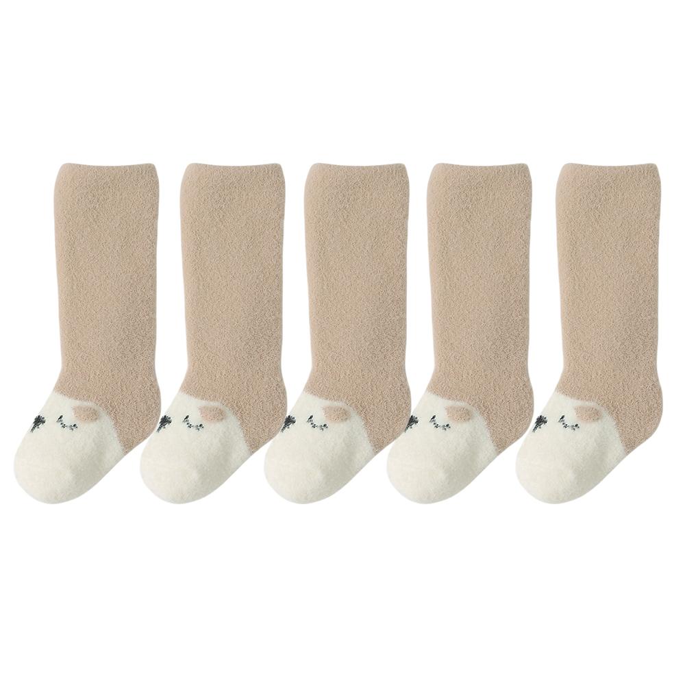 5Pairs 0-36M Winter Baby Newborn Socks Thick Warm Long Leg Socks Soft  Comfortable Boy Girl Toddler Socks