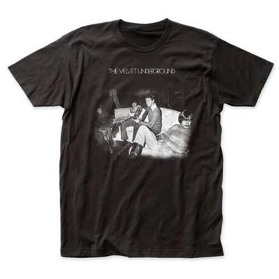 T-shirt Homme Coton Noir Velvet Underground Auto-titré Toutes Tailles
