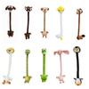 White Color Long Neck Animal Plush Pendant Cute Style Cartoon Plush Pendant  Gift For Girls
