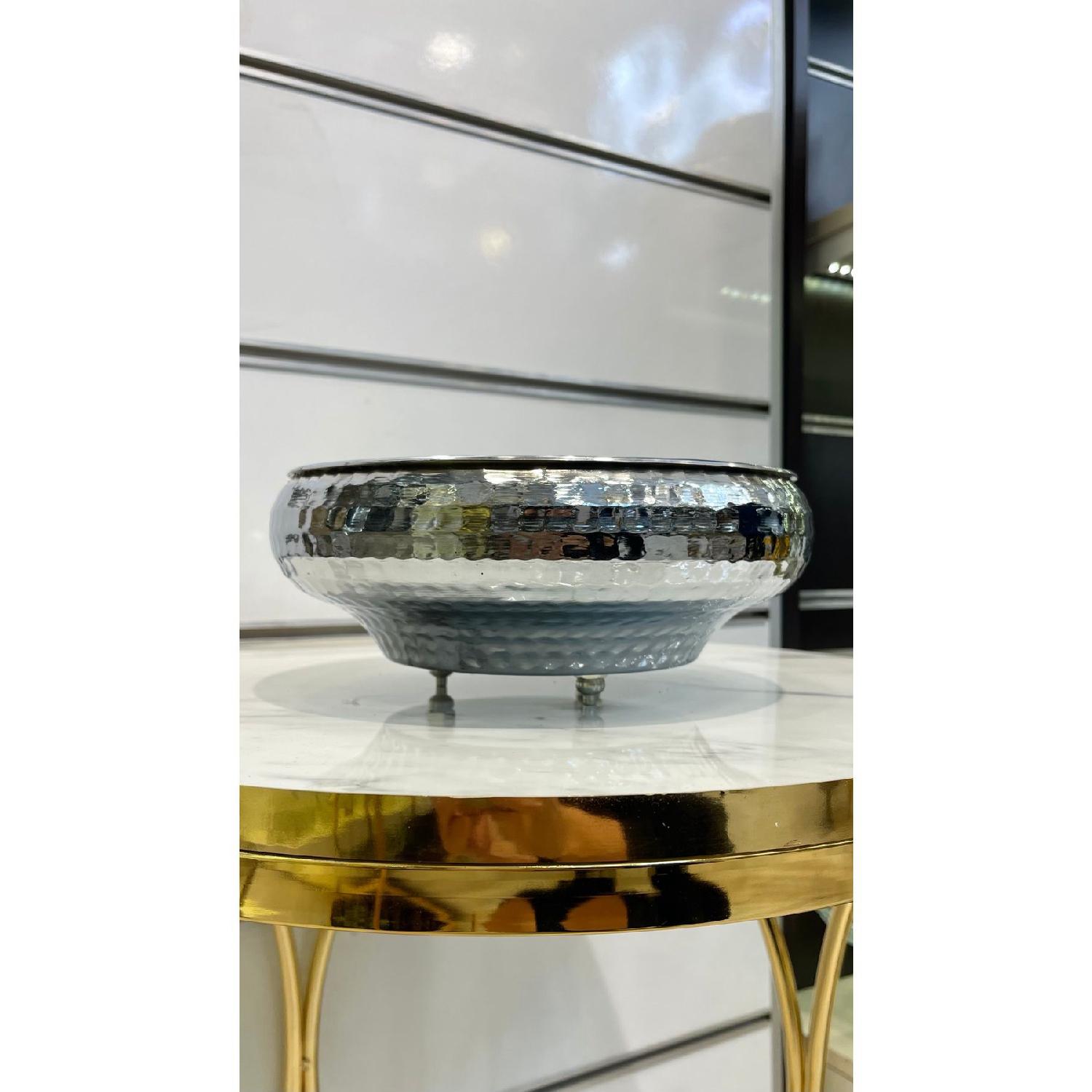 

Decorative Steel Metal Bowl/vase срібний