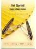 Portable Anti-Blue Light Folding Reading Glasses - Ultra-Light, Fashionable, Unisex, Hang-Neck for Middle-Aged & Elderly