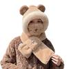 Hat and scarf integrated women's winter new women's winter scarf cycling windproof, cold proof and warm