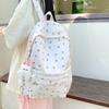 Japanese Floral Soft Girl Sweet Girl Backpack Female Korean Version Schoolbag Ins Niche Style Junior High School Class Backpack