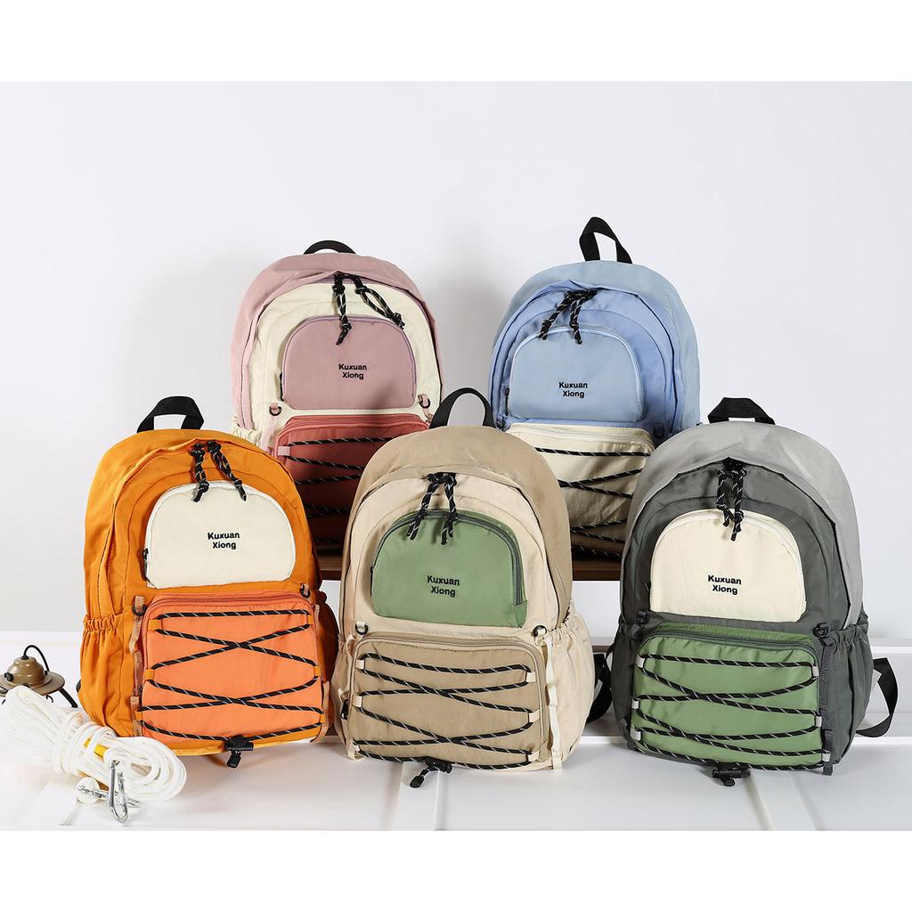 Schoolbag Simple Backpack 1011 New Female College Student School Bag Outdoor Sports Backpack Mountaineering Bag Short Trip Bag Tide
