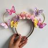 Floral Headbands For Kids And Girls Butterfly Crown Adjustable Flower Hair Accessories For Photography Props