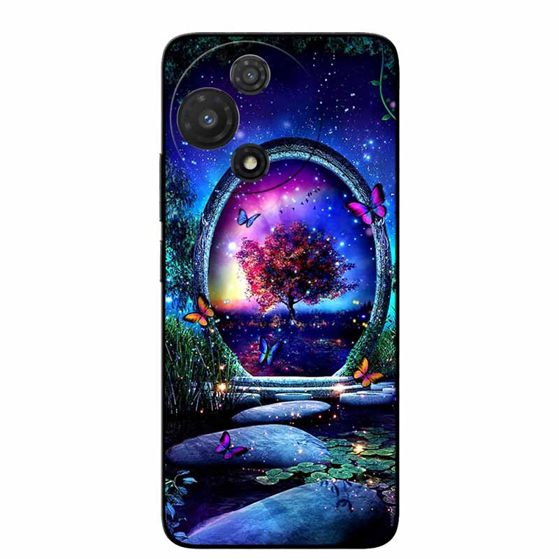For TCL 60R 5G Case T519H Fashion Protective Silicone Back Cover Cases For TCL 60 R Animal Black Phone Funda TCL 60R T519H Coque