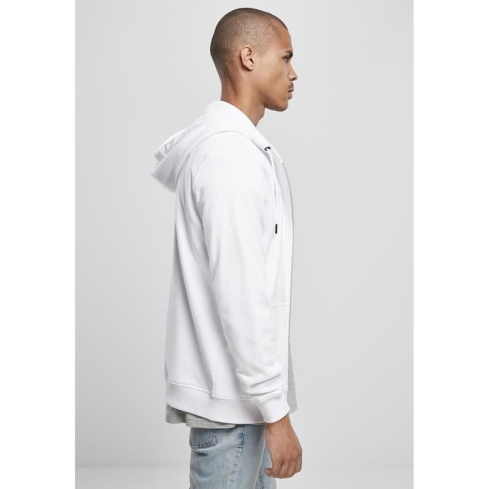 Sweatshirt Urban Classics basic terry zip - noir - S
