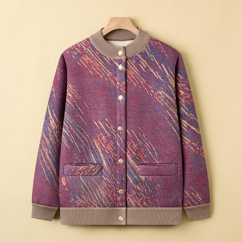 YUZHAOLIN Elderly Women's Warm Knit Cardigan