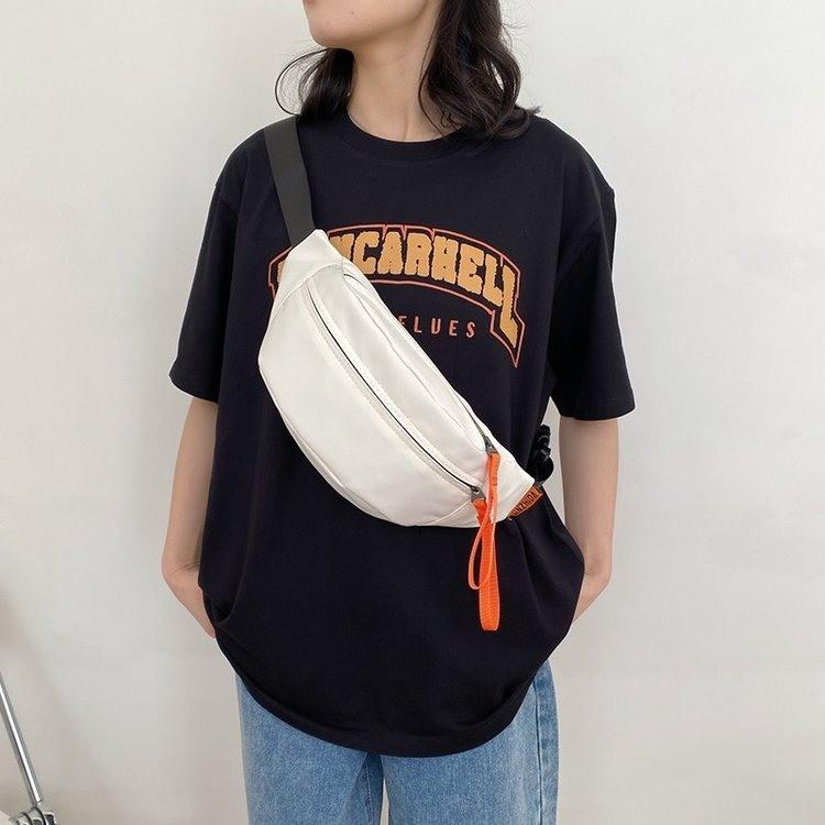 Crossbody-väska Enkel och mångsidig bröstväska ins Modemärke Liten kroppsväska Casual Japansk lätt sport löparväska