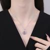 Gemstone Series High Carbon Diamond Multi-Color Necklace - Women's Fashionable Versatile Internet Celebrity Style.