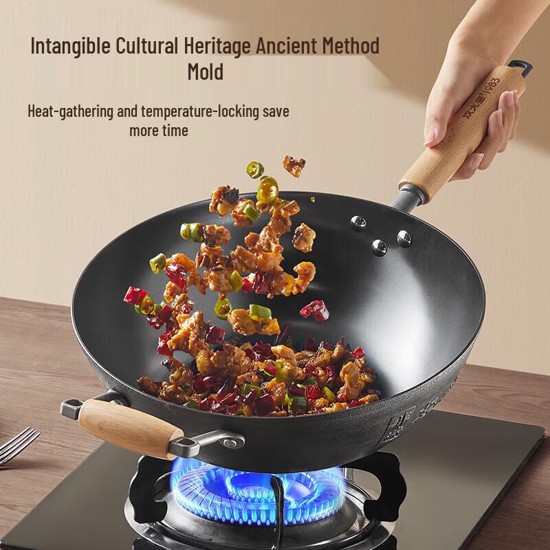 Cooker King 30cm Cast Iron Wok