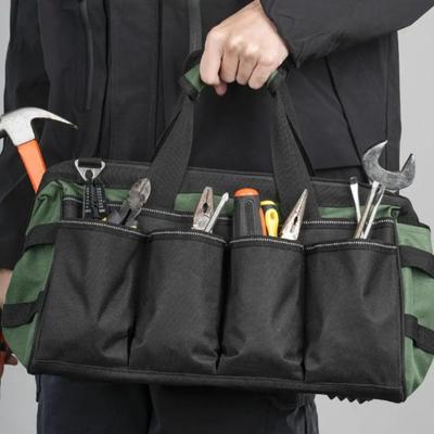 Portable Heavy Duty Tool Bag Soft Handle Large Capacity Tool Kit Wear-resistant Thickened Tool Storage Bag For Mechanics