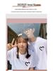 2023 Trendy Unisex Cotton T-Shirt with Heart Design - Short Sleeve, Loose Fit, Stylish Couples' Wear