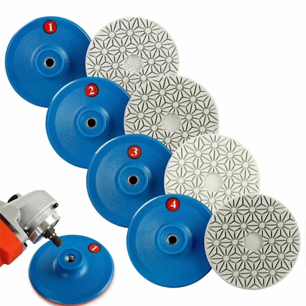 4 Step Grinding Disc Wet Dry Diamond Pad Stone Polishing Tool Grinding Pad  Quartz Stone