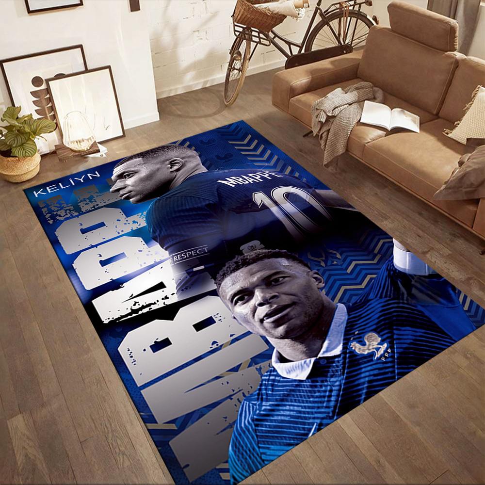 Mbappe 103 Area Rug Perfect for Living Rooms Game Room Entryway Study room Antislip Carpet Decorate Offices