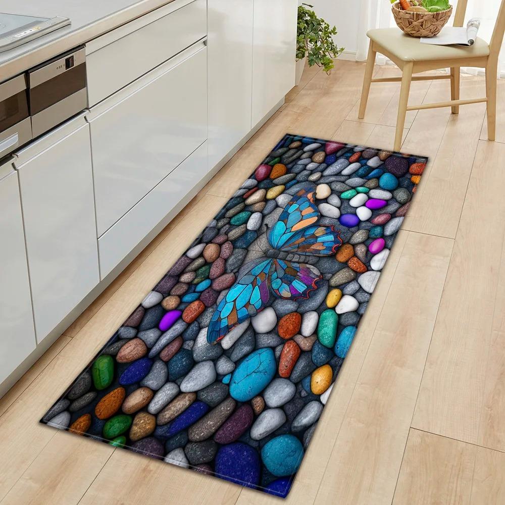 

Красочный коврик для пола с узором из гальки для дома, кухни, прихожей 50x80cm