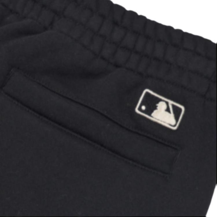 New MLB Knitted Sweatpants Men's Black 3APTB0626-50BKS