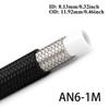 3AN 4AN 6AN 8AN 10AN Universal E85 Fuel Hose Oil Gas Cooler Line Pipe Tube ide PTFE Nylon Stainless Steel Braided Line 1M/2M/