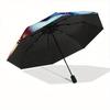 1pc Cat Artwork Auto Open/close, All-Season Portable Folding Umbrella for Women & Men, Travel, Everyday, Formal Events - Compact Luxury Parasol, Outdo