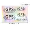 6pcs/set Reflective Laser GPS Alarm System Car Stickers Waterproof DIY Car Window Side Rear Windshield Decorative Vinyl Stickers